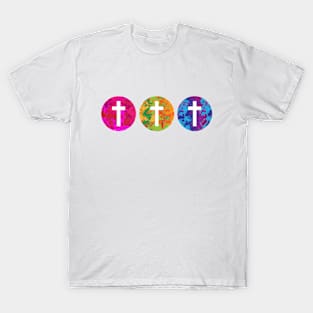 Colorful Cross Trio T-Shirt